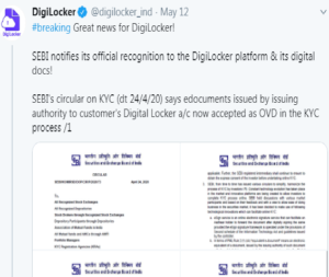 Startups To Use DigiLocker For KYC